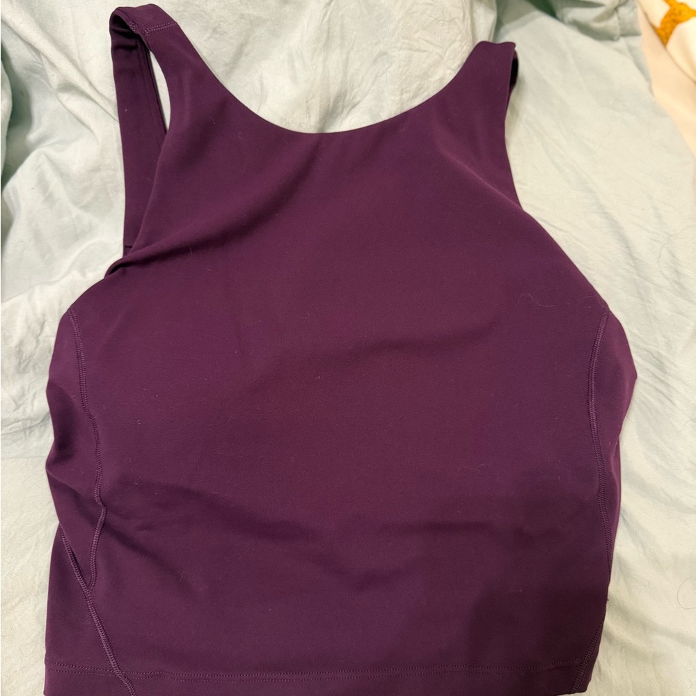 lululemon athletica dramatic magenta longline bra